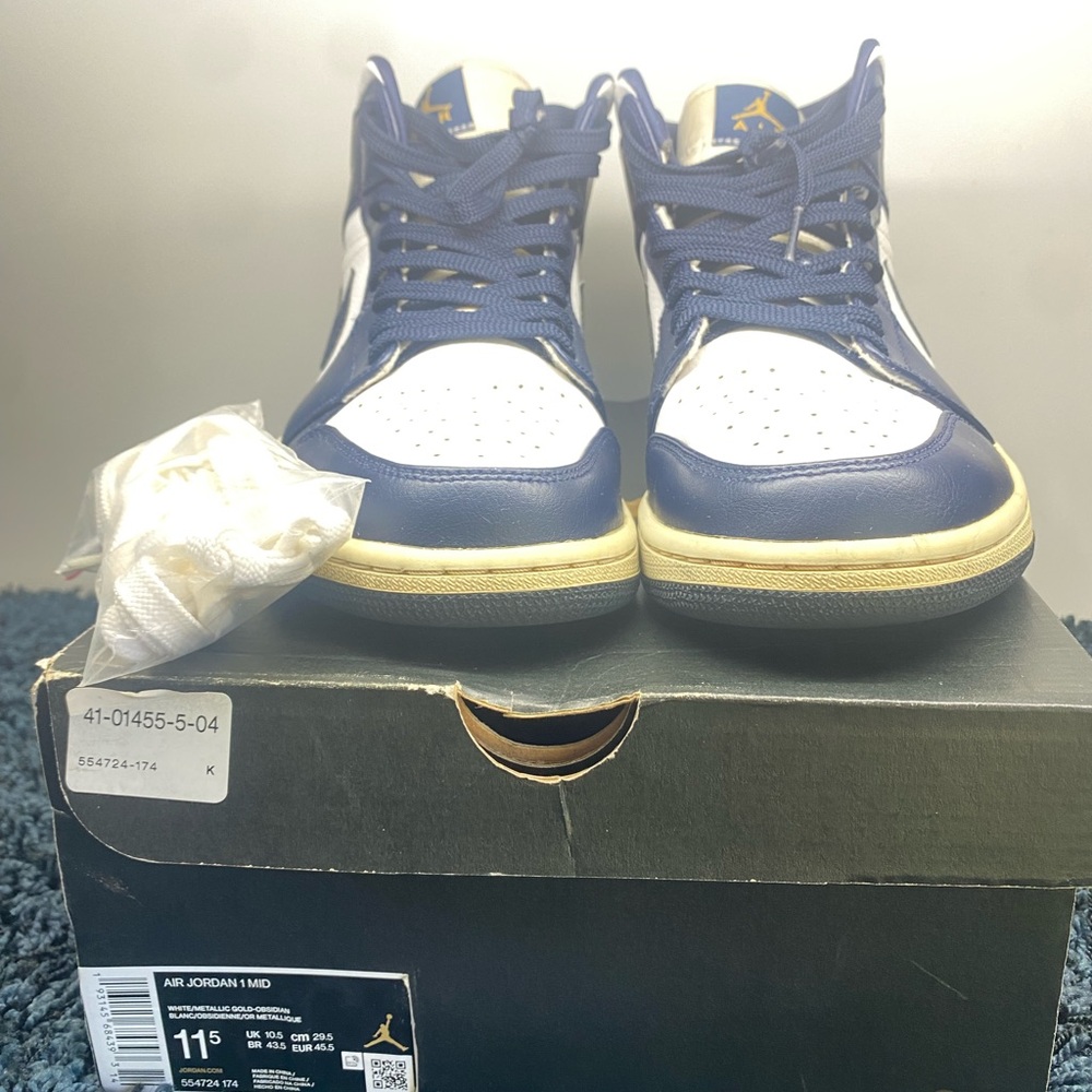 Size 11.5 - Air Jordan 1 Mid Obsidian
